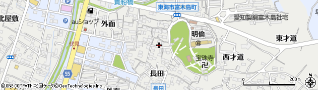 愛知県東海市富木島町貴船7周辺の地図