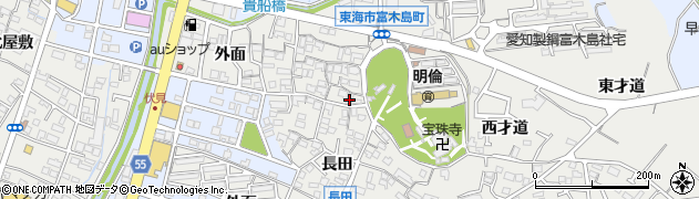 愛知県東海市富木島町貴船8周辺の地図