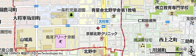 京都府京都市北区大将軍東鷹司町114周辺の地図