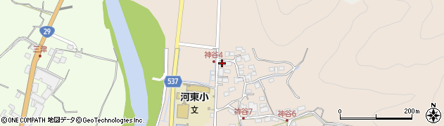 兵庫県宍粟市山崎町神谷292周辺の地図