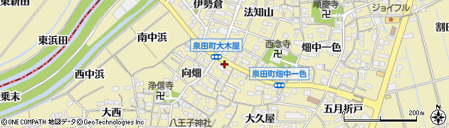 愛知県刈谷市泉田町向畑2周辺の地図