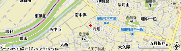 愛知県刈谷市泉田町向畑93周辺の地図