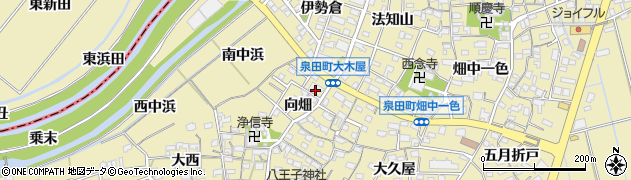 愛知県刈谷市泉田町向畑84周辺の地図