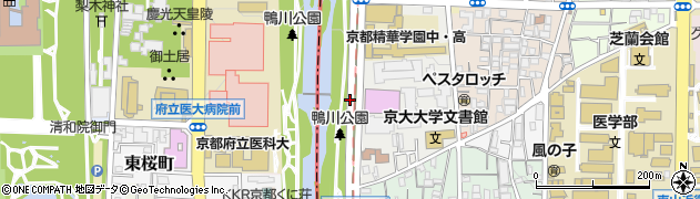 京都府京都市左京区吉田河原町周辺の地図