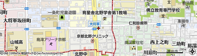京都府京都市北区大将軍東鷹司町119周辺の地図