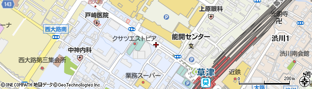草津エストピホテル前周辺の地図