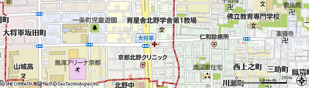 京都府京都市北区大将軍東鷹司町121周辺の地図
