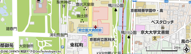 ローソン京都府立医大病院店周辺の地図