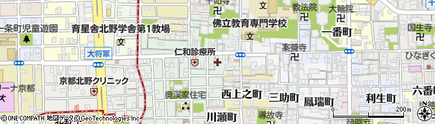 京都府京都市上京区下横町235周辺の地図