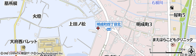 愛知県大府市長草町平手前周辺の地図