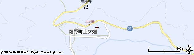 京都府亀岡市畑野町土ケ畑（前ノ下）周辺の地図