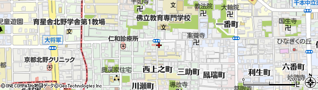 京都府京都市上京区下竪町188周辺の地図