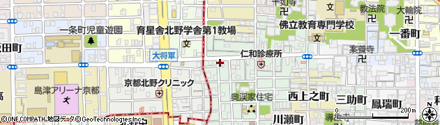 京都府京都市上京区下横町594周辺の地図