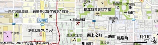 京都府京都市上京区下横町221周辺の地図
