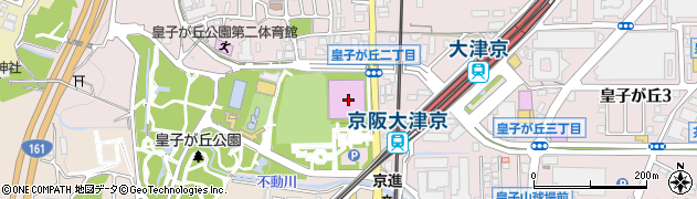 大津市皇子が丘公園体育館周辺の地図