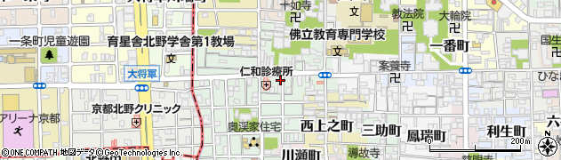 京都府京都市上京区下横町226周辺の地図