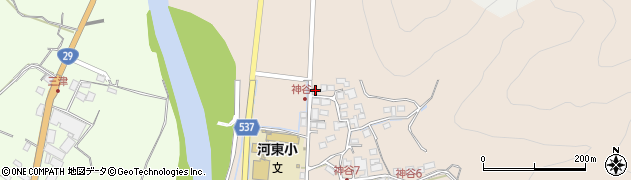 兵庫県宍粟市山崎町神谷293周辺の地図