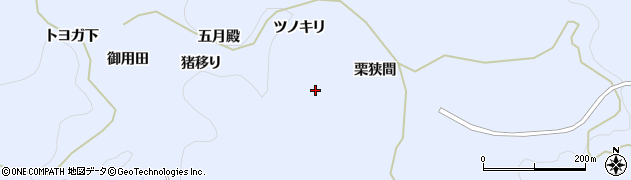 愛知県豊田市下山田代町（ツノキリ）周辺の地図