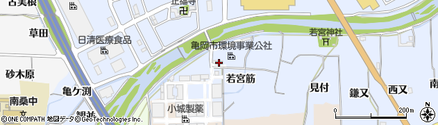 京都府亀岡市大井町並河（若宮筋）周辺の地図