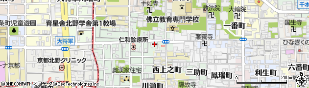 京都府京都市上京区下横町241周辺の地図