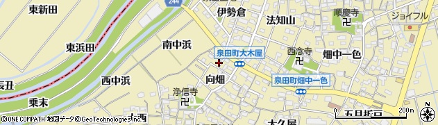 愛知県刈谷市泉田町向畑87周辺の地図