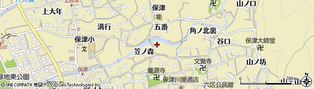 京都府亀岡市保津町笠ノ森11周辺の地図
