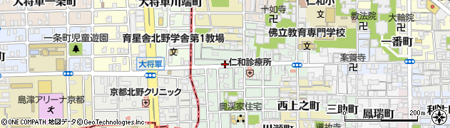 京都府京都市上京区下横町周辺の地図