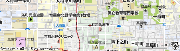 京都府京都市上京区下横町周辺の地図