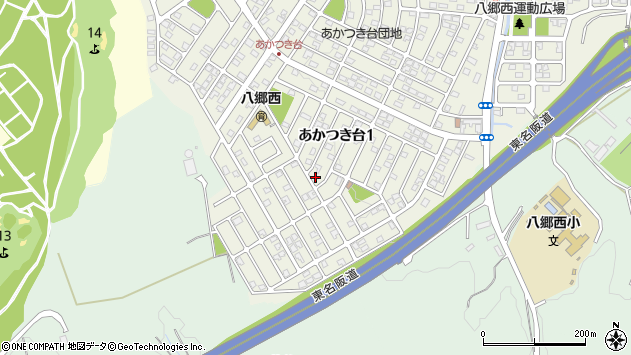 〒512-8046 三重県四日市市あかつき台の地図