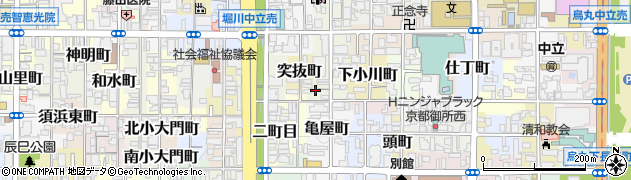 京都府京都市上京区甲斐守町121周辺の地図