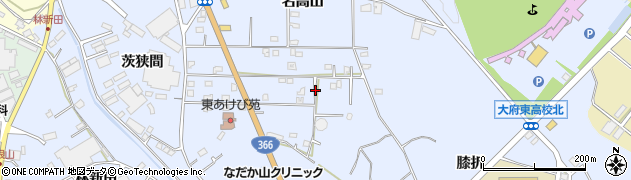 愛知県大府市横根町周辺の地図