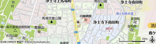 ファミリーマート銀閣寺白川通店周辺の地図