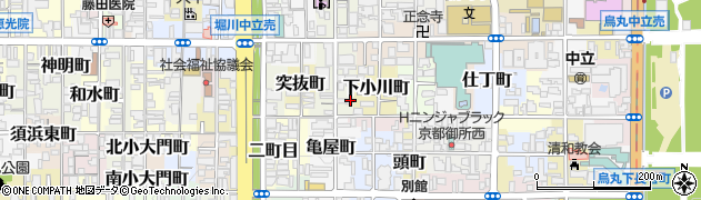 京都府京都市上京区甲斐守町118周辺の地図