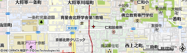 京都府京都市上京区下横町199周辺の地図