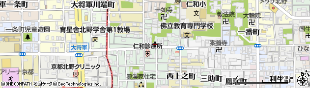 京都府京都市上京区下横町222周辺の地図