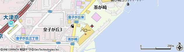 滋賀県大津市茶が崎周辺の地図