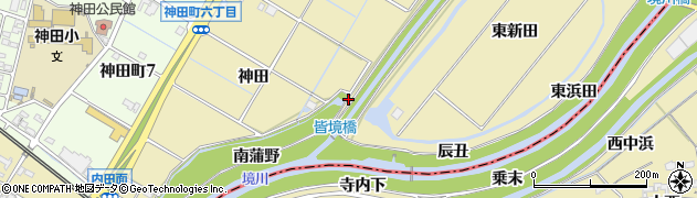 愛知県大府市北崎町（南蒲野）周辺の地図