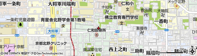 京都府京都市上京区下横町218周辺の地図