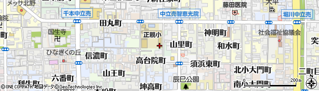 京都府京都市上京区高台院竪町周辺の地図