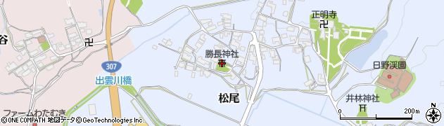 勝長神社周辺の地図