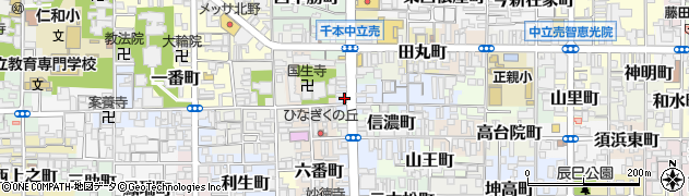 京都府京都市上京区仲御霊町周辺の地図