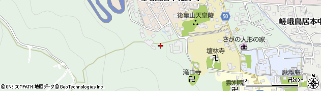 京都府京都市右京区嵯峨亀山町周辺の地図