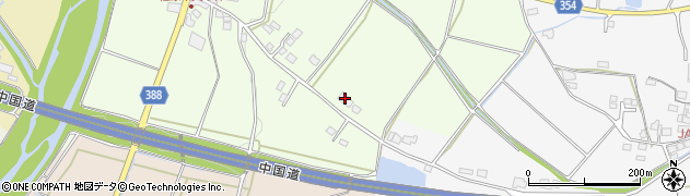 岡山県美作市楢原中13周辺の地図