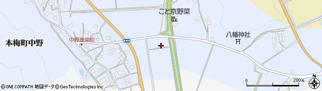 京都府亀岡市本梅町中野（煙川）周辺の地図