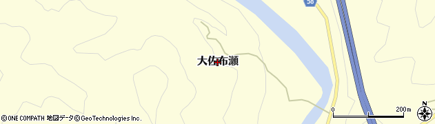 岡山県新見市大佐布瀬周辺の地図