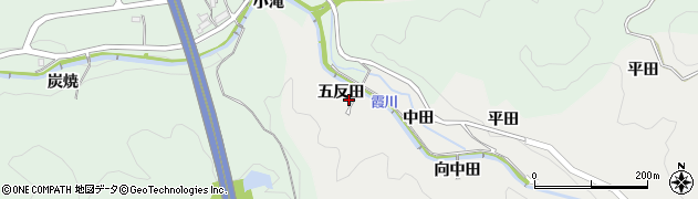 愛知県岡崎市渡通津町（五反田）周辺の地図