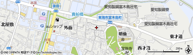 愛知県東海市富木島町貴船41周辺の地図