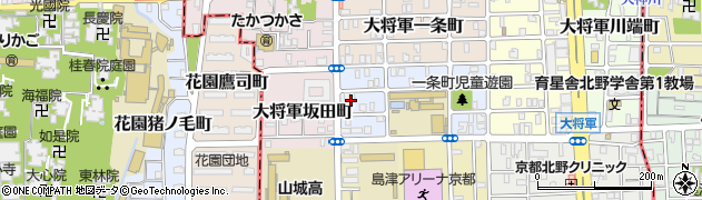 京都府京都市北区大将軍南一条町周辺の地図