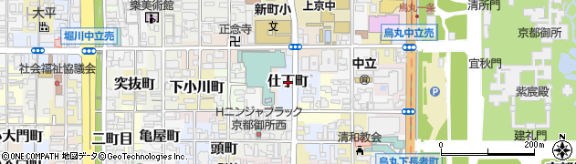 京都府京都市上京区仕丁町周辺の地図