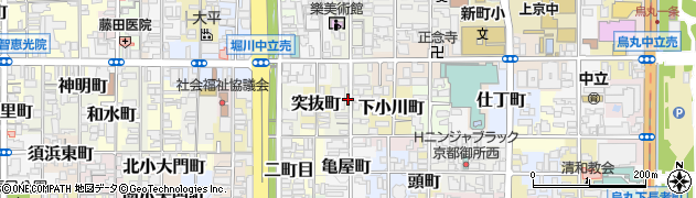 京都府京都市上京区甲斐守町周辺の地図